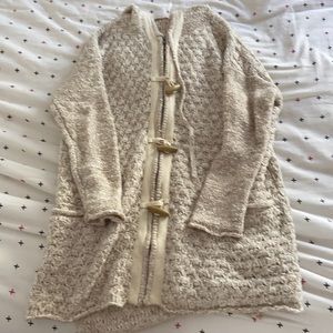 Free People Cream Cardigan Sweater S